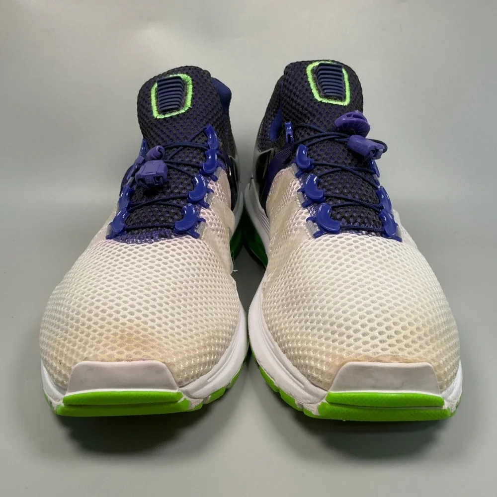 Nike Shox Gravity Fusion Violet Womens 9.5 9 1/2 Running‎ Shoes White Sneakers